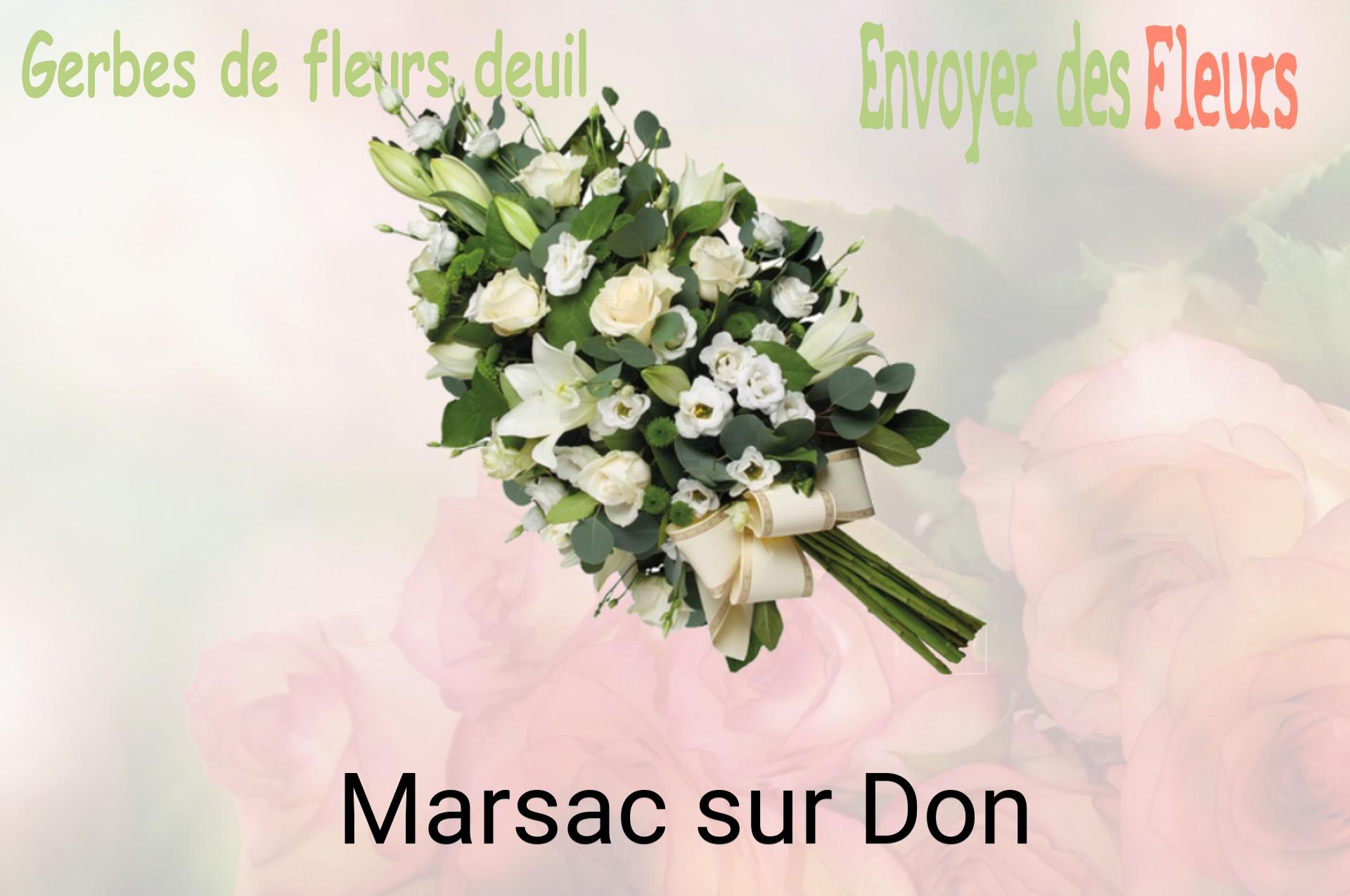 Gerbe de fleurs de deuil livrée à Marsac-sur-Don